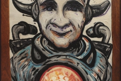 Jáchym Šolar - Komixman, akryl, 30x50cm