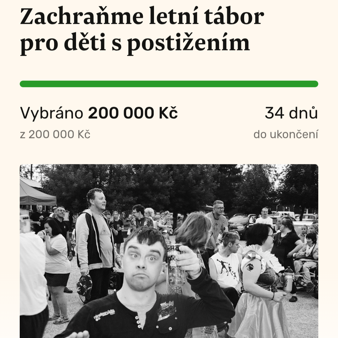 Přečtete si více ze článku Tábor bude! Donio kampaň vybrala přes 200 tisíc